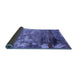 Sideview of Oriental Blue Industrial Rug, urb2776blu