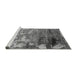 Sideview of Machine Washable Oriental Gray Industrial Rug, wshurb2776gry