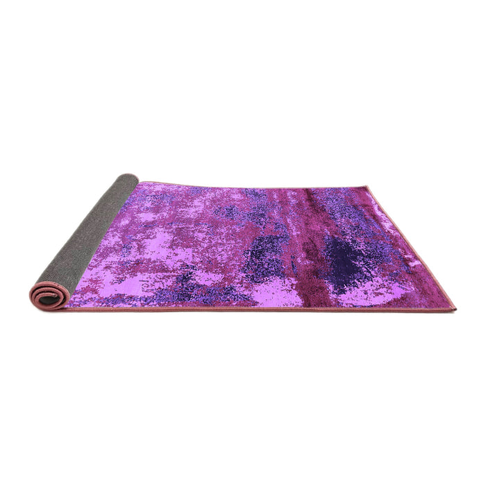Sideview of Oriental Purple Industrial Rug, urb2776pur