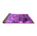 Sideview of Oriental Purple Industrial Rug, urb2776pur