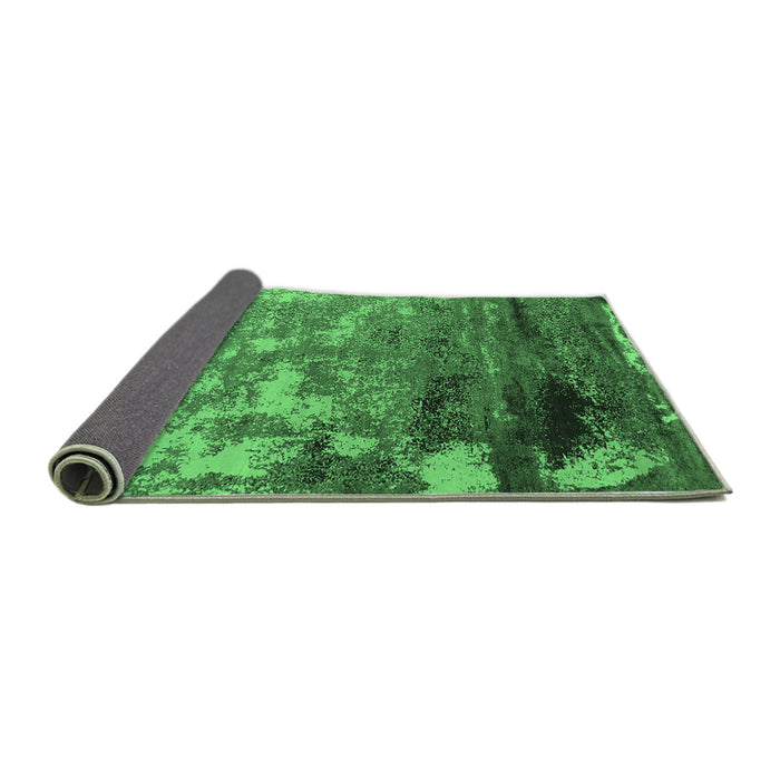 Sideview of Oriental Emerald Green Industrial Rug, urb2776emgrn