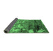 Sideview of Oriental Emerald Green Industrial Rug, urb2776emgrn