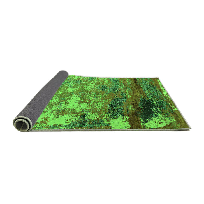 Sideview of Oriental Green Industrial Rug, urb2776grn
