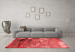 Industrial Red Washable Rugs