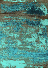 Oriental Turquoise Industrial Rug, urb2776turq