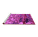Sideview of Machine Washable Oriental Pink Industrial Rug, wshurb2776pnk