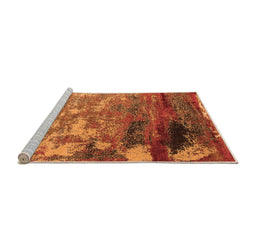 Sideview of Machine Washable Oriental Orange Industrial Area Rugs, wshurb2776org