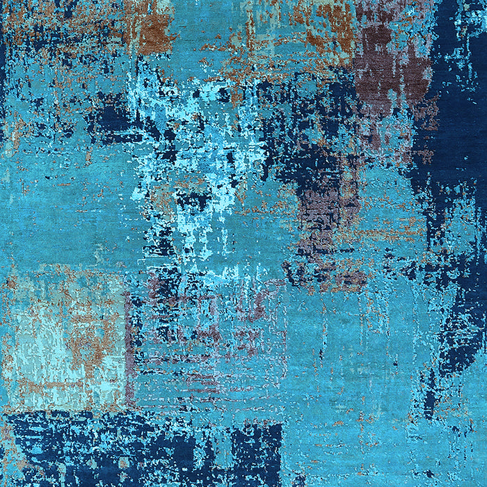 Oriental Light Blue Industrial Rug, urb2777lblu