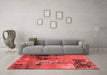 Industrial Red Washable Rugs