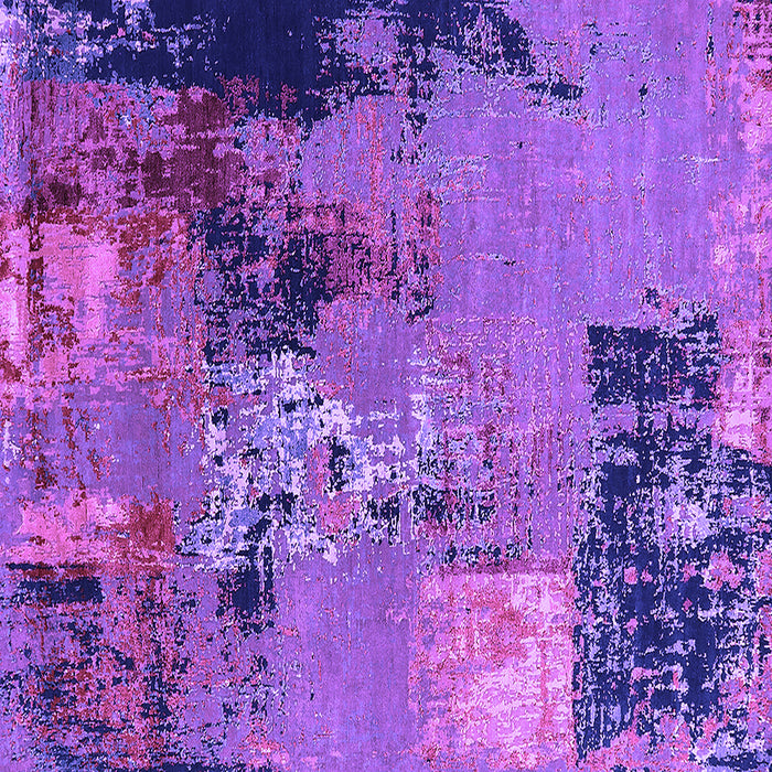 Square Machine Washable Oriental Purple Industrial Area Rugs, wshurb2777pur