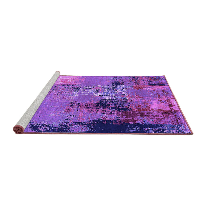 Sideview of Machine Washable Oriental Purple Industrial Area Rugs, wshurb2777pur
