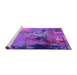 Sideview of Machine Washable Oriental Purple Industrial Area Rugs, wshurb2777pur