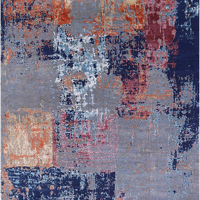 Machine Washable Industrial Modern Plum Purple Rug, wshurb2777