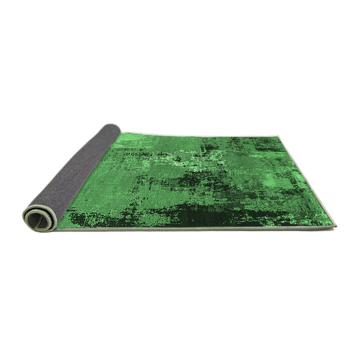 Sideview of Oriental Emerald Green Industrial Rug, urb2777emgrn