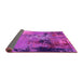 Sideview of Oriental Pink Industrial Rug, urb2777pnk