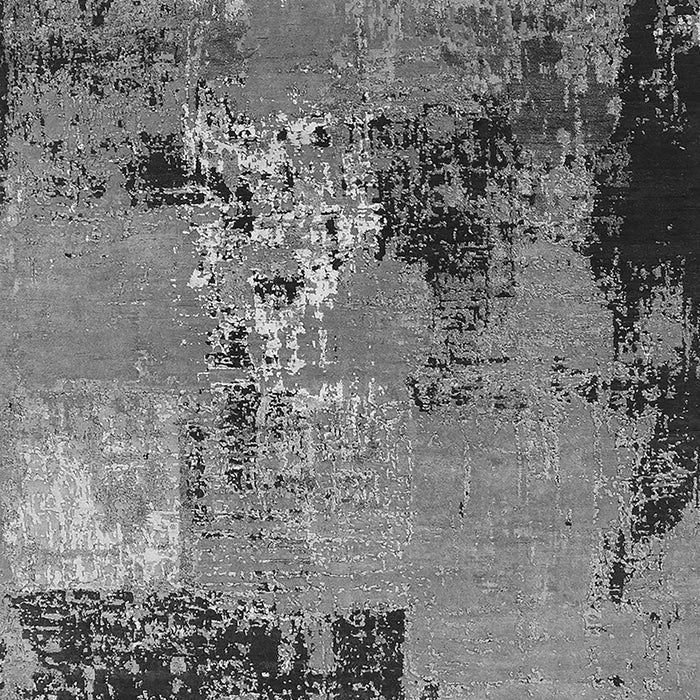 Machine Washable Oriental Gray Industrial Rug, wshurb2777gry