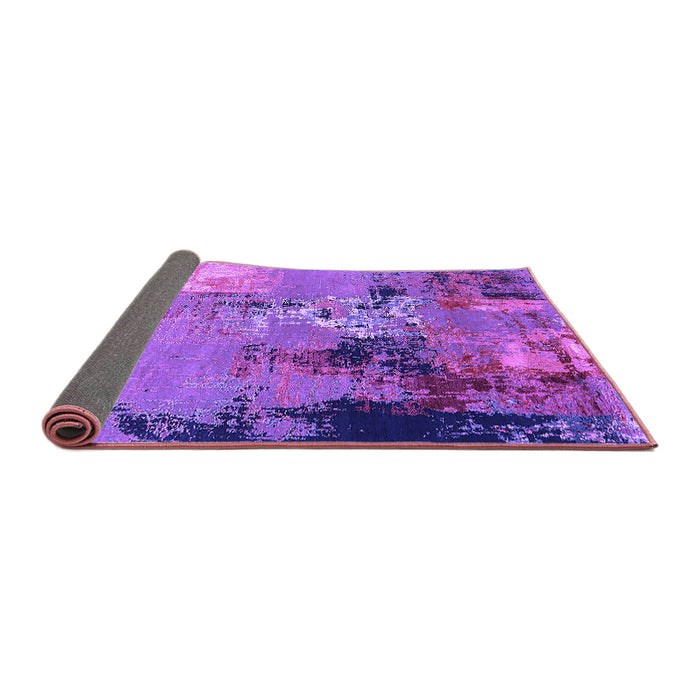 Sideview of Oriental Purple Industrial Rug, urb2777pur