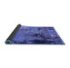 Sideview of Oriental Blue Industrial Rug, urb2777blu