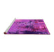 Sideview of Machine Washable Oriental Pink Industrial Rug, wshurb2777pnk