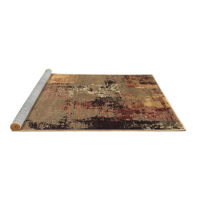 Sideview of Machine Washable Oriental Brown Industrial Rug, wshurb2777brn