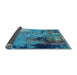 Sideview of Oriental Light Blue Industrial Rug, urb2777lblu