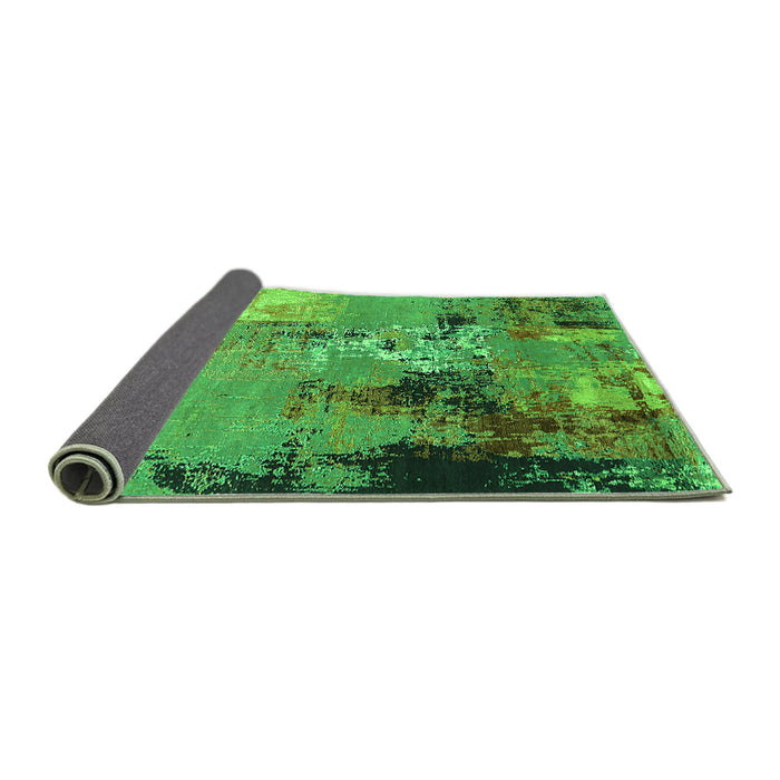 Sideview of Oriental Green Industrial Rug, urb2777grn
