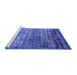 Sideview of Machine Washable Oriental Blue Industrial Rug, wshurb2778blu