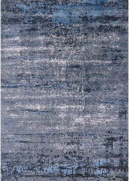 Mid-Century Modern Columbia Blue Oriental Rug, urb2778