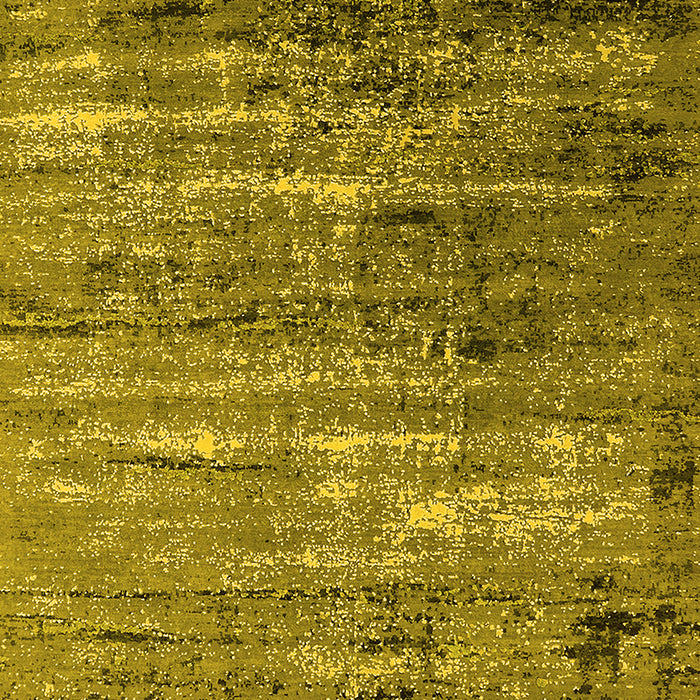 Machine Washable Oriental Yellow Industrial Rug, wshurb2778yw