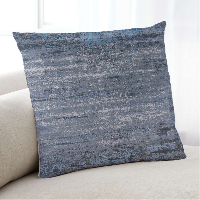 Lifestyle Image of Mid-Century Modern Urban Square Columbia Blue Throw Pillow, 18 inch by 18 inch, pwurb2778