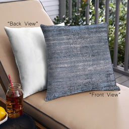 Front View of Mid-Century Modern Urban Square Columbia Blue Throw Pillow, 18 inch by 18 inch, pwurb2778