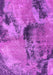 Machine Washable Oriental Pink Industrial Rug, wshurb2779pnk