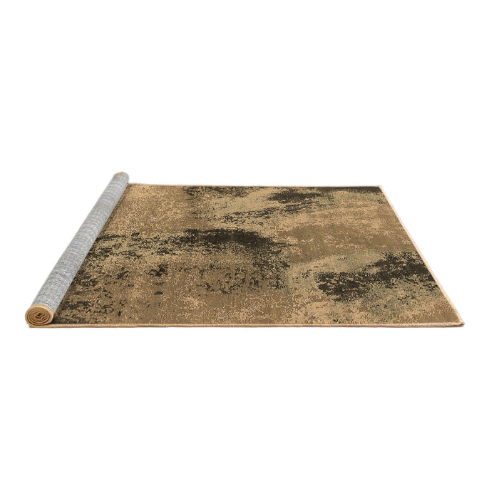 Sideview of Machine Washable Oriental Brown Industrial Rug, wshurb2779brn
