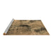 Sideview of Machine Washable Oriental Brown Industrial Rug, wshurb2779brn