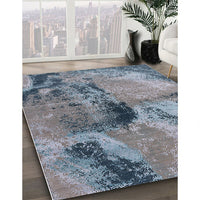 Mid-Century Modern Gray Oriental Rug, urb2779