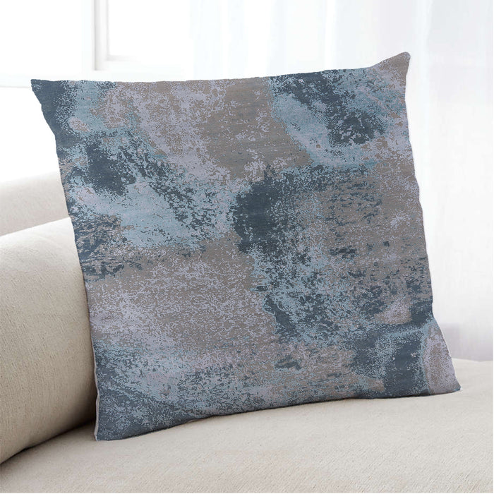 Lifestyle Image of Mid-Century Modern Urban Square Gray Throw Pillow, 18 inch by 18 inch, pwurb2779