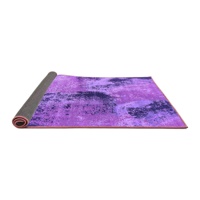 Sideview of Oriental Purple Industrial Rug, urb2779pur