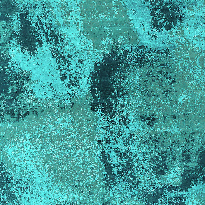 Oriental Turquoise Industrial Rug, urb2779turq