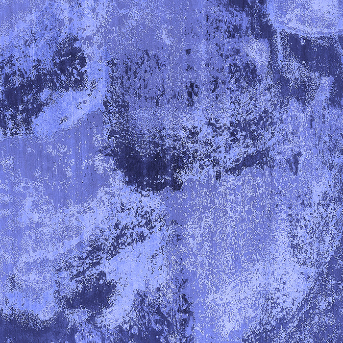 Square Oriental Blue Industrial Rug, urb2779blu