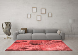 Industrial Red Washable Rugs