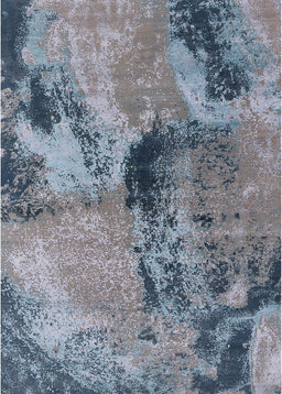 Mid-Century Modern Gray Oriental Rug, urb2779
