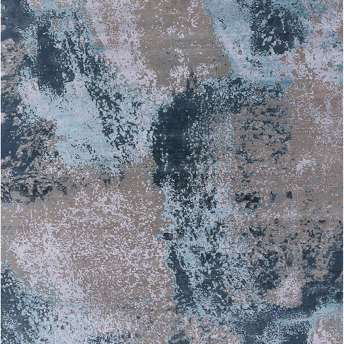 Mid-Century Modern Gray Oriental Rug, urb2779