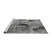 Sideview of Machine Washable Oriental Gray Industrial Rug, wshurb2779gry