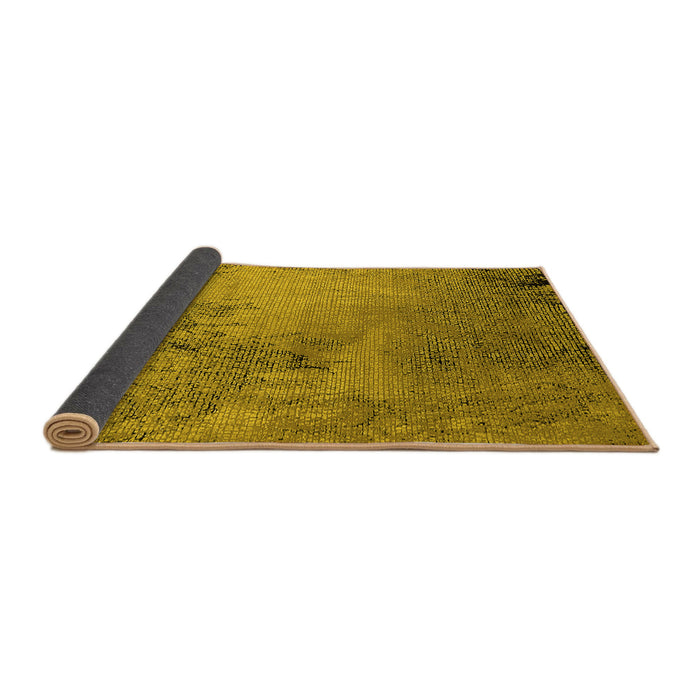 Sideview of Oriental Yellow Industrial Rug, urb2780yw