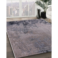 Mid-Century Modern Gray Oriental Rug, urb2780