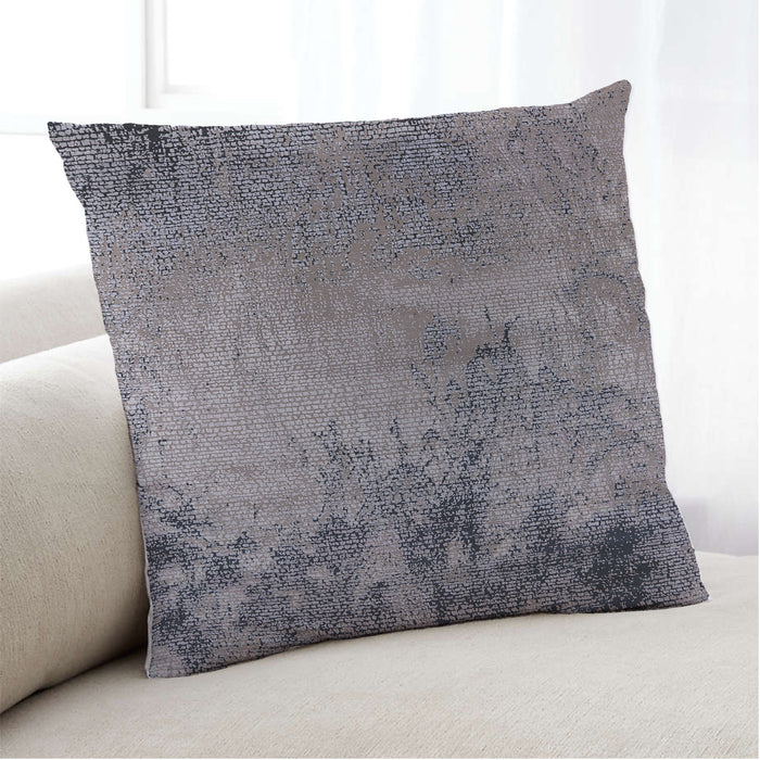 Lifestyle Image of Mid-Century Modern Urban Square Gray Throw Pillow, 18 inch by 18 inch, pwurb2780