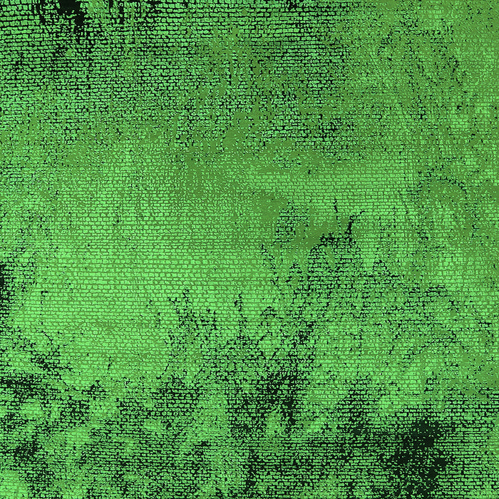 Square Oriental Green Industrial Rug, urb2780grn