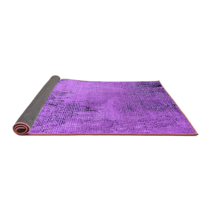 Sideview of Oriental Purple Industrial Rug, urb2780pur