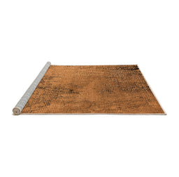 Sideview of Machine Washable Oriental Orange Industrial Area Rugs, wshurb2780org