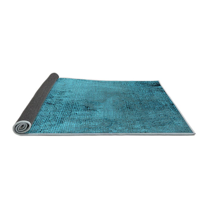 Sideview of Oriental Light Blue Industrial Rug, urb2780lblu